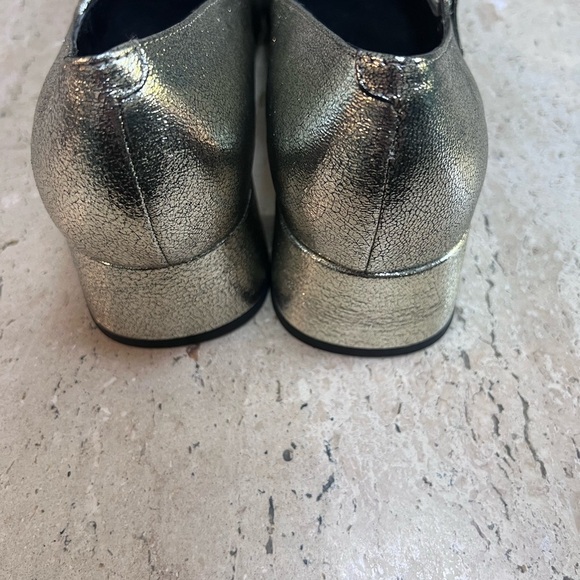 Marc Fisher LTD Women's Marla Pump Gold and Black Women’s Size 11 Leather - Picture 4 of 8